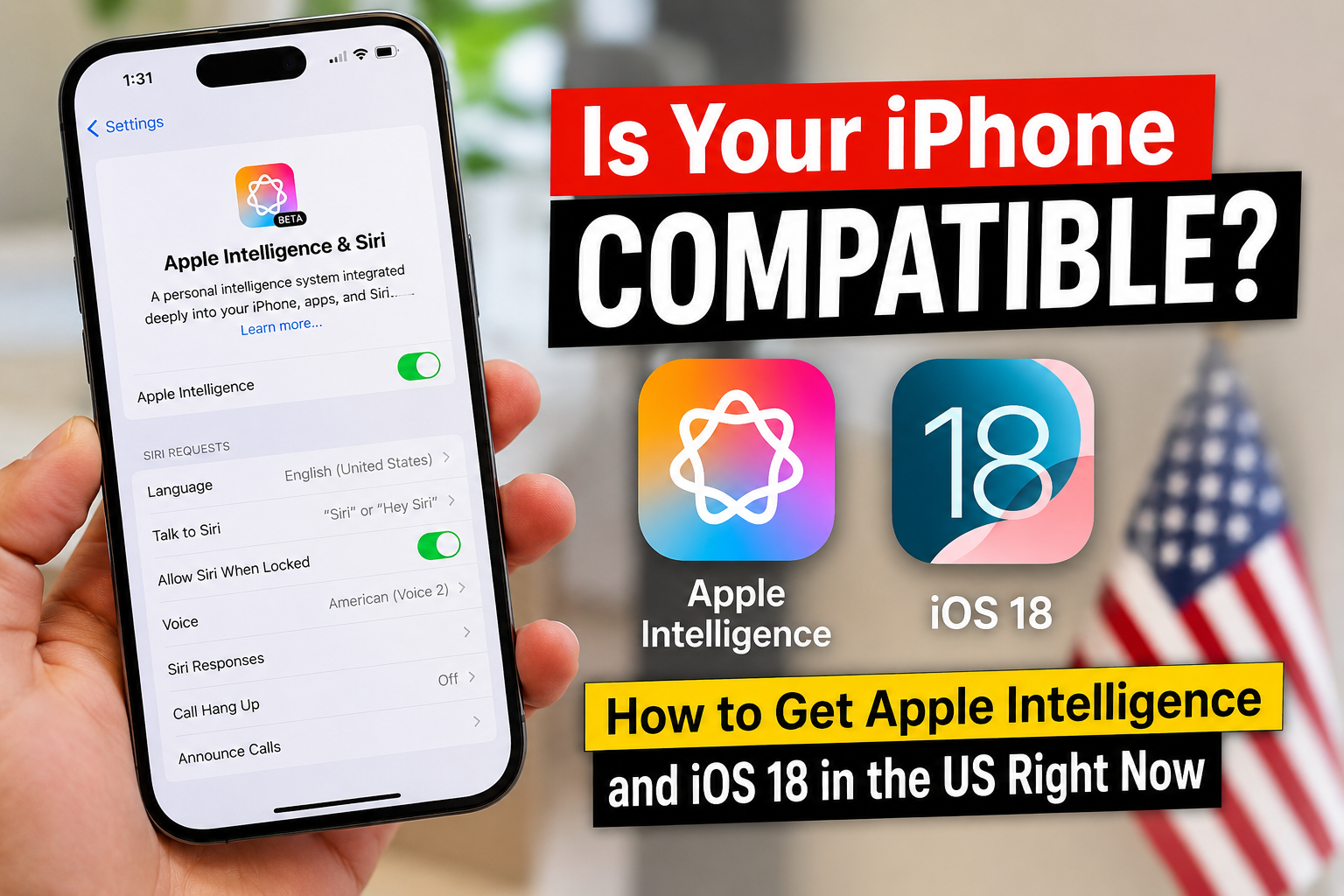 Apple Intelligence compatible iPhones