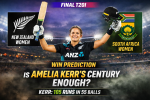 Amelia Kerr Century Powers NZ Women vs SA Women Win Prediction