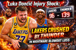 Luka Dončić Injury Shock: Lakers Crushed by Thunder in Nightmare Blowout Loss