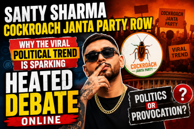 rapper santy sharma cockroach janta party